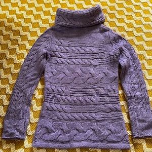 Banana Republic Lilac wool blend high neck sweater